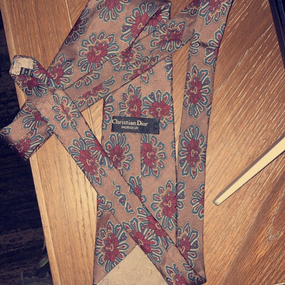 Christian Dior Monsieur Floral Tie, 100% pure silk